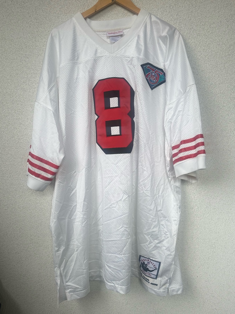 Mitchell & Ness Steve Young #8 San Francisco 49ers Throwback Jersey Size 60 XXL